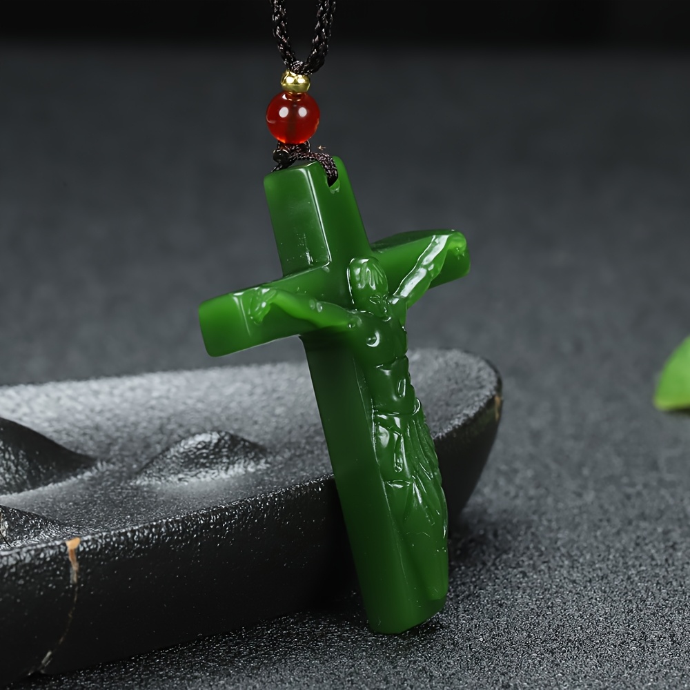 Ethnic-Style Cross Pendant Necklace for Unisex, Gift Accessory